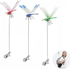 Zapguru 313029520535 Dragonfly Clips Bug Repe Llent - 3d Hat 3 Pack Clip On Dragonfl