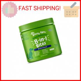 Zesty Paws 313046129193 8-in-1 Bites For Dogs Hemp Seed 90 Count Packaging May Vary