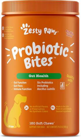 990429967 Zesty Paws Probiotic Bites Pumpkin 160 Count