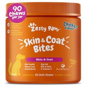 B01h0pqslc Zesty Paws Omega 3 Fish Oil Chews For Dogs - Hip And Joint Skin Coat Support