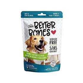 92748 Zeus Better Bones Dog Treats Rawhide Free Healthy Peanut Butter