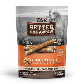 92067 Zoe Peanut Butter Twists Dog Treats 148 Gr Exp 01/2027