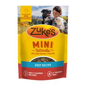 00613423000955 Zukes Mini Naturals Dog Training Treats For Dogs Pet Made With Real Beef -