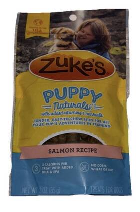 Zukes 613423000962 Naturals Tender Salmon Puppy Treats With Added Vitamins Ships In 24 Hours