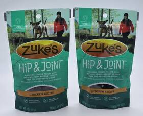 Zukes 613423001006 Hip And Joint Dog Treats 3 Oz Chicken Soft Chews Lot 2 Exp 8/2026
