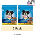 2 Bags Kibbles 'n Bits Dry Dog Food, Original Savory Beef & Chicken, 45 Lb.. Fixed Price $49.27.
