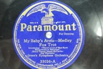 Green's Xylophone Orch. - Paramount 33026 My Baby's Arms & Jerry. Fixed Price $15.00.