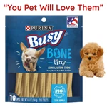 Extra Small Dog Treats Real Pork Long-lasting Chews 6.5 Oz 10 Ct. Fixed Price $21.83.