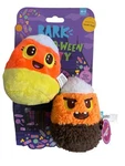 Bark Box Xs-s Dog Toy Pair Of Candy Corn Halloween Muttster Madness Squeaker. Fixed Price $14.99.