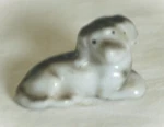 Bone China Puppy Dog Shadow Box Shelf Miniature Decor Japan. Fixed Price $9.99.