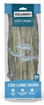 Icelandic+ Wild Caught Cod Long Skins Dog Chews (20 Count). Fixed Price $30.00.