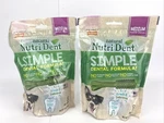 Nylabone Nutrident Simple Dental Formula Medium Chews 8 Dog Treats 2 Bags. Fixed Price $24.99.