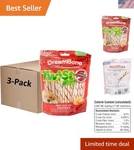 Healthy Pet Treats: Rawhide-free Chicken Twist Sticks For All Dog Breeds, 3 Pack. Fixed Price $52.96.