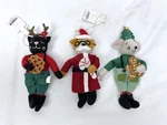 Wondershop Fabric Ornaments Dog Santa Cat Reindeer Mouse Gingerbread Candy Cane. Fixed Price $21.00.
