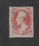 Us Scott # 148, 6 Cents Carmine, Lincoln, 1870, Xf, Cat. $275. Fixed Price $59.50.