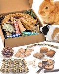 Bissap Rabbit Chew Toy, Natural Bunny Treats Snacks With Timothy Hay Water Grass. Fixed Price $19.79.