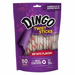 Dingo Twist Sticks Rawhide For Dogs ,made With Real Chicken 50 Count, Pack Of 1. Fixed Price $21.64.