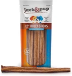 Jack&pup 12-INCH Premium Grade Odor Free Bully Sticks Dog Treats Thick-size. Fixed Price $38.01.