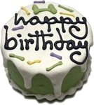 Bubba Rose Company: Green Dog Birthday Baby Cake - Crunchy Biscuit.... Fixed Price $22.19.