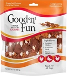 Good Fun Triple Flavor Kabobs Chews For All Dogs, 24 Ounces, Treat Your. Fixed Price $19.99.