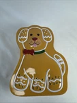 Vibrant Life Puppy Dog Shaped Empty Tin Box Can Holiday Cookie Container. Fixed Price $5.99.
