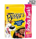Purina Beggin' Strips Dog Treats With Real Bacon & Beef Flavors, 40 Oz Pouch. Fixed Price $19.38.