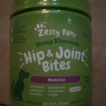 Zesty Paws Hemp Elements Hip & Joint Bites - Mobility 90 Chicken CHEWS(11.1OZ). Fixed Price $31.87.