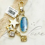 Kendra Scott Bag Charm / Keychain Light Blue Mix Nwt. Fixed Price $60.00.