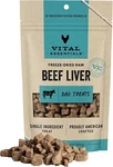 Vital Essentials Beef Liver Dog Treats 2.1OZ High Protein Training Gr. Fixed Price $14.08.