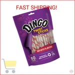 Dingo Twist Sticks Rawhide For Dogs, Made With Real Chicken, 50 Count. Fixed Price $20.69.