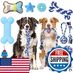 Vinsot 12 Pack Large Toys For Aggressive Chewers Dogs Teething Wit. Fixed Price $42.34.