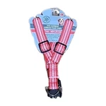 Greenbrier Kennel Club Dog Harness Adjustable Nylon Red White Reflective Gkc. Fixed Price $7.00.