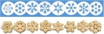 Impress Cookie Disks Snowflakes Set Of 8 Food Safe Plastic Shapes. Fixed Price $30.32.