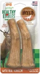 Nylabone Healthy Edibles Wild Antler Dog Chew Treats Venison Flavor 2 Count. Fixed Price $9.79.