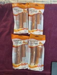 4 Packs Good Fun 7" Rolls Triple Flavor Chews Large Dogs Treats (exp 8/9/2008). Fixed Price $23.99.