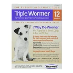 Triple Wormer Broad Spectrum Dog De 12 Tablets 6 To 25 Pounds. Fixed Price $44.71.