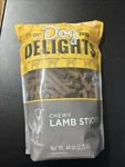 Dog Delights Chewy Lamb Stick Treats 44OZ Bag - All Natural Training. Fixed Price $24.95.