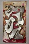 Aluminum Specialty 4 Cookie Cutters - Rare Htf Horse Dog Bunny Chicken New Vtg. Fixed Price $7.95.