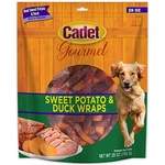 Cadet Duck And Sweet Potato Dog Treat Wraps, 28 Ounces Each. Fixed Price $31.00.