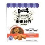 Three Dog Bakery Grain Free Wafers Baked Treats, Sweet Potato, 13 Oz. Fixed Price $10.99.