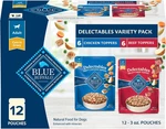 Blue Buffalo Delectables Natural Wet Dog Food Toppers Variety Pack, Tasty Chicke. Fixed Price $27.12.
