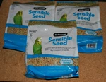 (6 Lbs) 3 Bag Zupreem Sensible Seed Enriching Small Bird Food Volume Discount. Fixed Price $19.99.