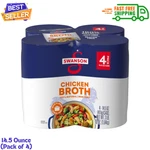 Swanson 100% Natural Chicken Broth, 14.5 Oz Can (pack Of 4) .... Fixed Price $8.92.