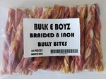 Bulk Boyz Braided Beef Bladder 8 Inch Bully Bites. 20 Ct Package. New.. Fixed Price $49.95.