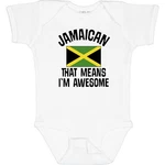 Inktastic Awesome Jamaican Baby Bodysuit Proud Heritage Ancestry Apparel. Fixed Price $23.99.