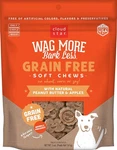 Wag More Bark Less Soft & Chewy Grain Free Peanut Butter Apples Dog Treats 5OZ. Fixed Price $9.98.