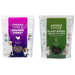 Dog Bundle Vegan Plant-based Mini-sticks & Organic Turkey Jerky Treats. Fixed Price $26.90.