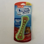 Hartz Chew N' Clean Dental Duo Dog Toy Bacon Flavor Medium. Fixed Price $5.00.