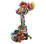 Two Knots Braided Colorful Pet Dog Chew Tug Rope Bone Toy 9" Long Medium. Fixed Price $5.20.