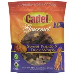 Cadet Duck And Sweet Potato Wraps Low Fat Gourmet Dog Treats, 28 Oz. Fixed Price $53.99.